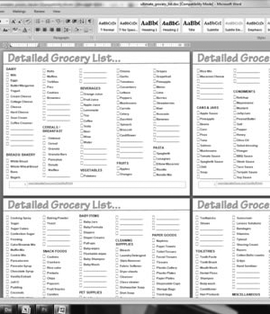 Microsoft Grocery List Template from www.calculatehours.com